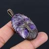 Amethyst Tree of Life Pendant Copper Wire Wrapped Pendant Amethyst Gemstone Pendant Copper Handmade Pendant Gift For Her Amethyst Jewelry