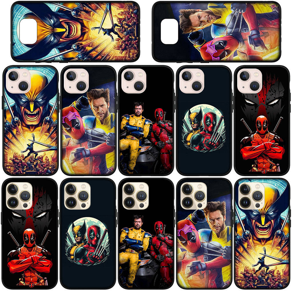 Чехол для Samsung Galaxy S25 S23 S22 S24 Ultra FE A05 A06 A15 A16 A36 A37 A35 A54 A55 A56 A57 A25 A26 A53 A17 Супергерой Дэдпул Комиксы Росомаха Обложка