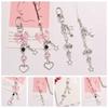 Star Bead Phone Charm Strap Bowknot Bowknot Beaded Cellphone Strap Mobile Phone Chain Decoration