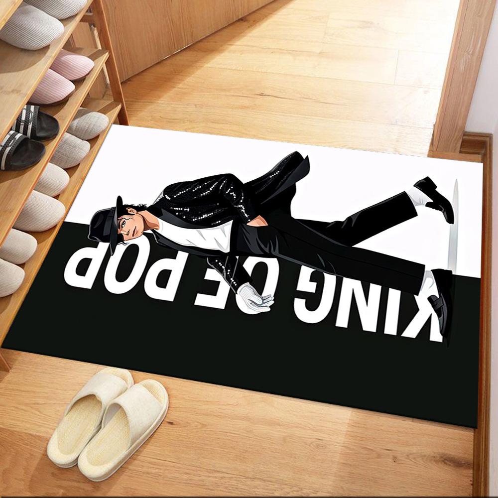 Michael Jackson 27 Floor Rug Office Rug Perfect for Dining Room Foyer Outdoor Hallway Antislip Carpet Anime Office Decor