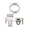 30Pcs Heavy Duty Truck Curtain Pulley Rollers J6 Curtain Beads Wear Proof Replacement Parts for Commercial Vehicle Curtains