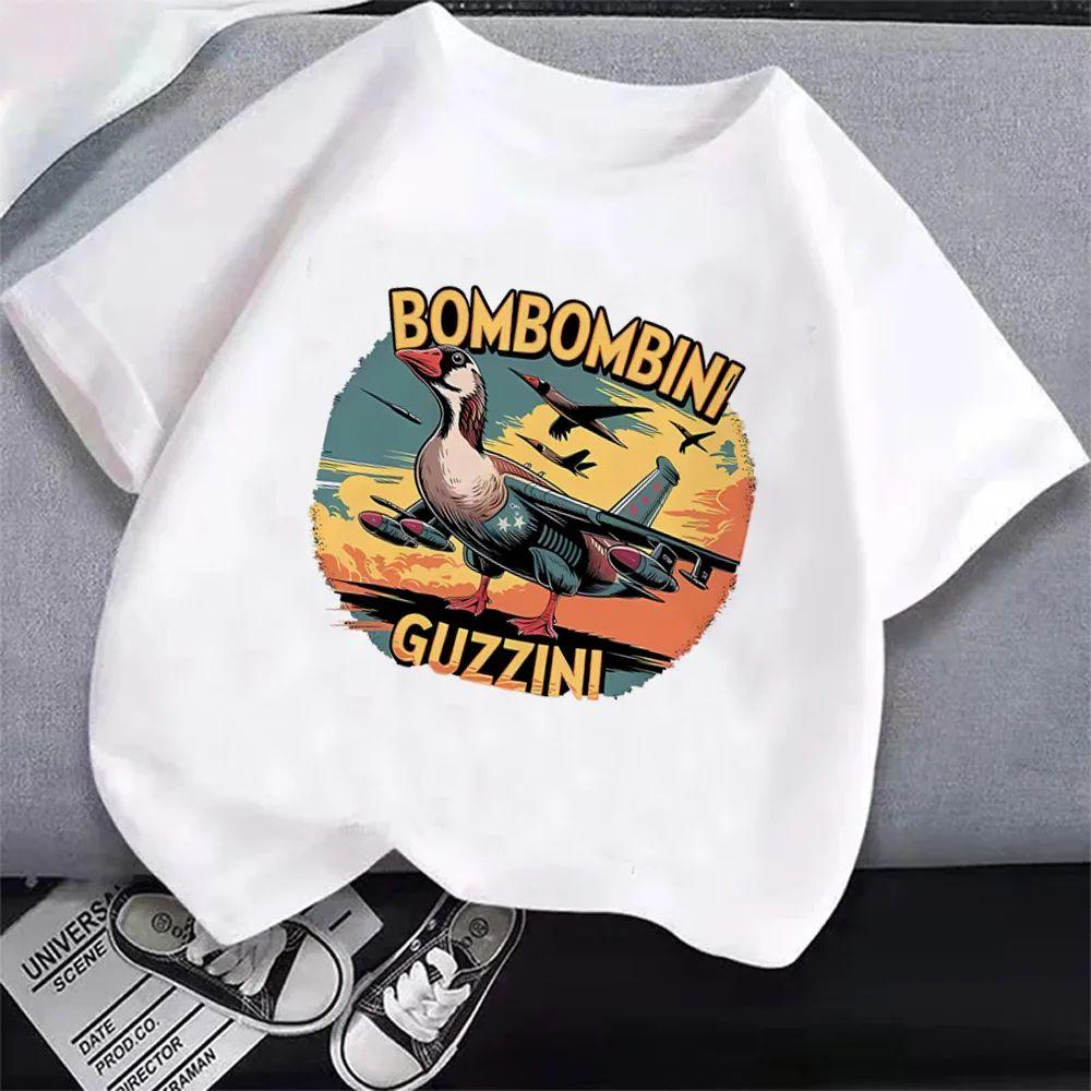 Summer Tops Italian Brainrot T-Shirt Cartoon Anime Print Clothes Round Neck Basic Tops Fashin Casual Loose T Shirts Gift Unisex