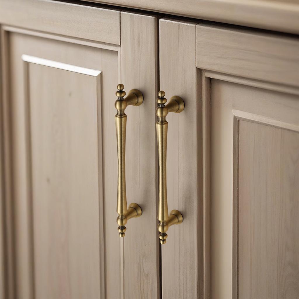High-end Solid Brass Cabinet Door Handles Cupboard Drawer Cabinet Wardrobe Wine Cabinet Lacquered Pull and Furniture Hardware