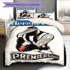 Collingwood Magpies Pride Bedding Quilt Set Quilt Cover Pillowcase Home Decoration Birthday Gift (1 * duvet cover + 2 * pillowcase, without core)