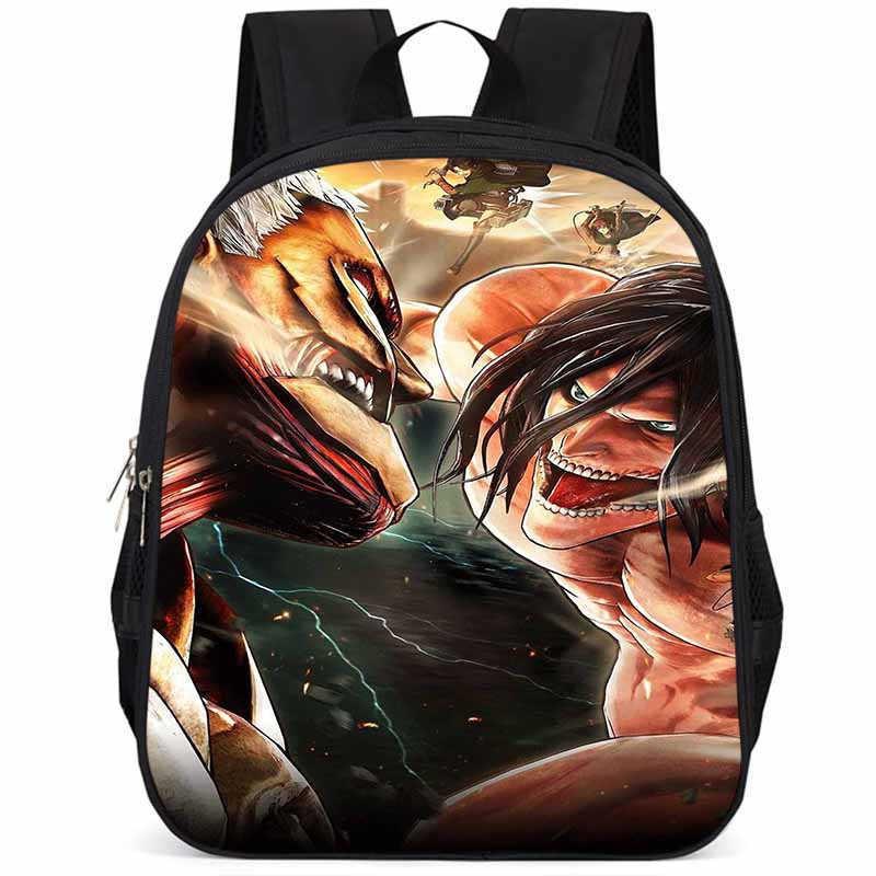 Школьный рюкзак Attack On Titan, 15 дюймов, большая вместимость, легкий, из Оксфордской ткани