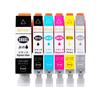 Compatible Canon Ink Compatible with Canon Ink Ink Level Individually Instructions Included Cartridges, 380/381, 6-Color Set, High-Yield Type, 381/380