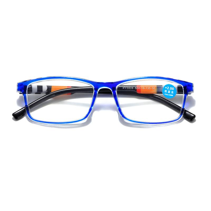 Квадратные очки для чтения с защитой от синего света для мужчин пресбиопия женские очки для чтения оптические линзы при дальнозоркости +1.0 +1.5 +2.0 +2.5