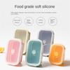 Silicone Lunch Box, Collapsible Folding Food Storage Container with Lids, Kitchen Microwave Freezer and Dishwasher Safe Kids