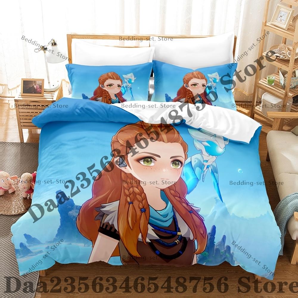 Cool Game Kpop Aloy Bedding Set Single Twin Three Piece Bedding Set - Luxury Comforter Set with Queen King Size Including pillow