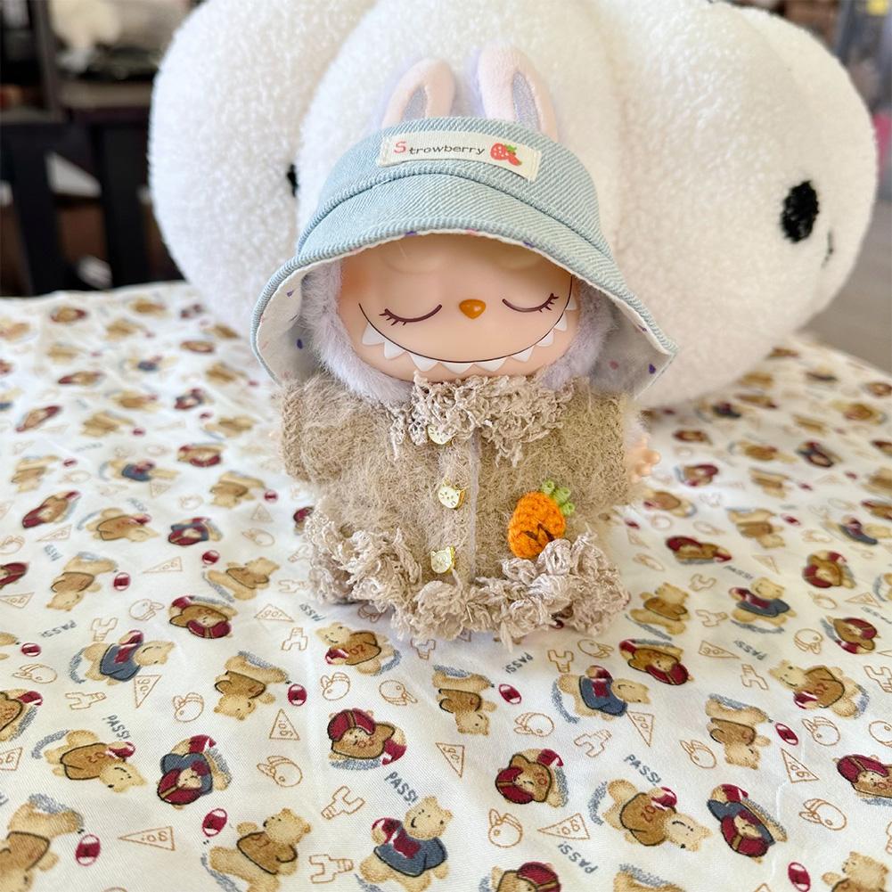 Для 17 см Кукольная одежда Лабубу Модная одежда Толстовки Кукольная одежда Цветовые толстовки Кукольные аксессуары Милые украшения Маленькая одежда