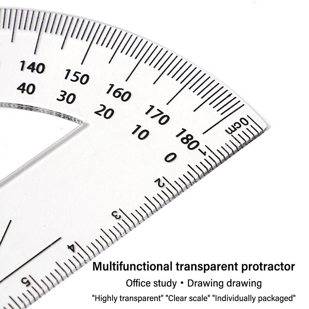 Drafting Tools Triangle Ruler Transparent Scale Ruler Measuring Drawing Tools Students Gift