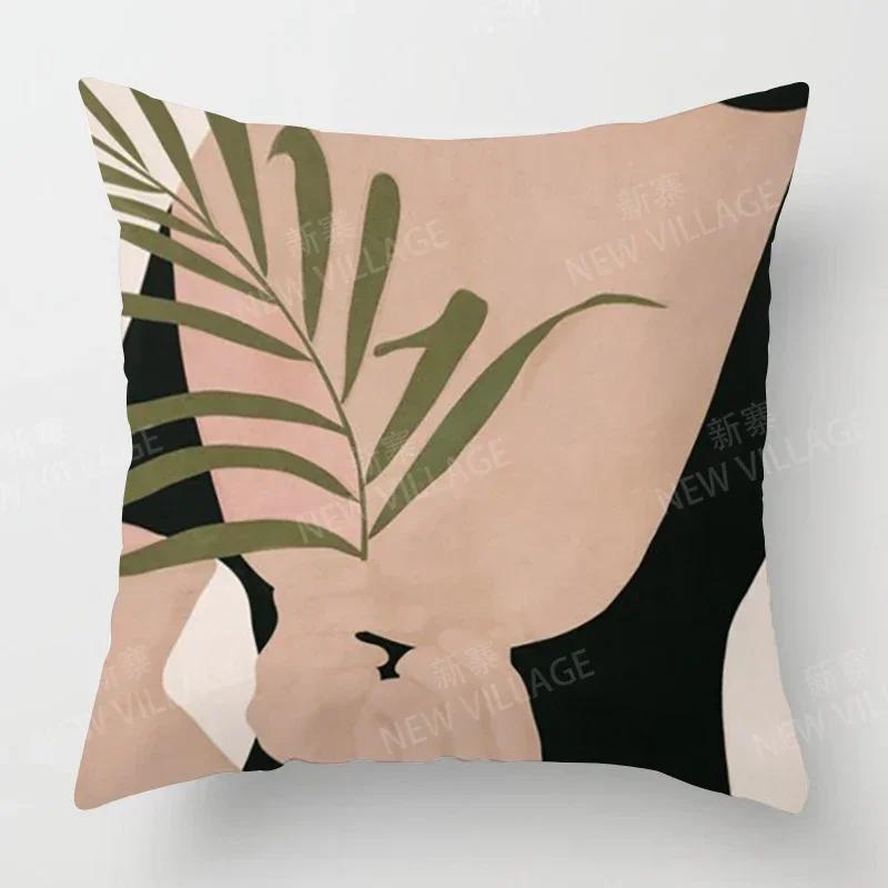 Скандинавский Осенний Домашний Декор Осень Наволочка для Подушки Плед Чехол для Подушки Дивана Бархат Современный