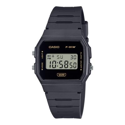 CASIO Легкие Минималистичные Цифровые LCD Часы F-91WB-8ADF
