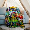 The Wiggles Theme Printed Blanket - Perfect for Couch, Bed, Travel & Outdoor Use | Machine Washable, Cozy & Durable.