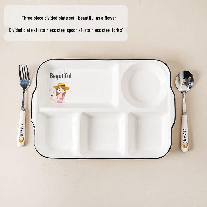 Deep Ceramic Divided Meal Plate