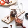 Привет стеклянная бутылка для приправы, банка для хранения соли, сахара, баночки для специй с ложкой, кухонные контейнеры для специй с травами
