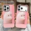 Phone Case: 2D flat design suitable for iPhone 18, 17, 16, 15, 14, 13 Pro film protective case, couple style, cute little cat, Christmas and Halloween