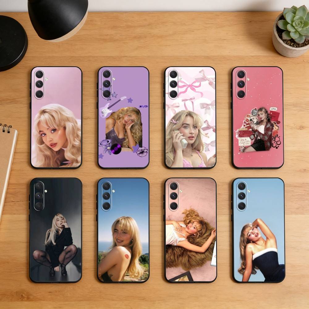 Чехол для телефона Singer S-Sabrina Carpenter для Samsung S26, S25, S24, S23, S22, S21, Plus, Fe, Lite, Другие Черный Чехол