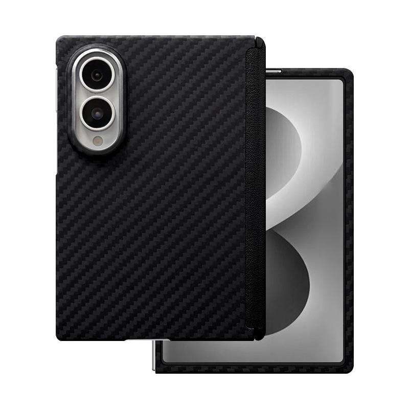 For Samsung Galaxy Z Fold 8 Wide 600D Kevlar Aramid Fiber Case MagSafe Magnetic Carbon Fiber Ultra-Thin Slim Protective Cover