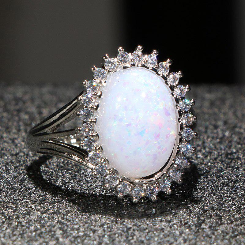 BELLA BOX Классическое кольцо для женщин с опалом 10*15 мм, ювелирные изделия в подарок