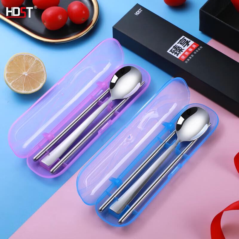 HDST BY Enjoy Портативный набор ложки и палочек из нержавеющей стали ZX-1915