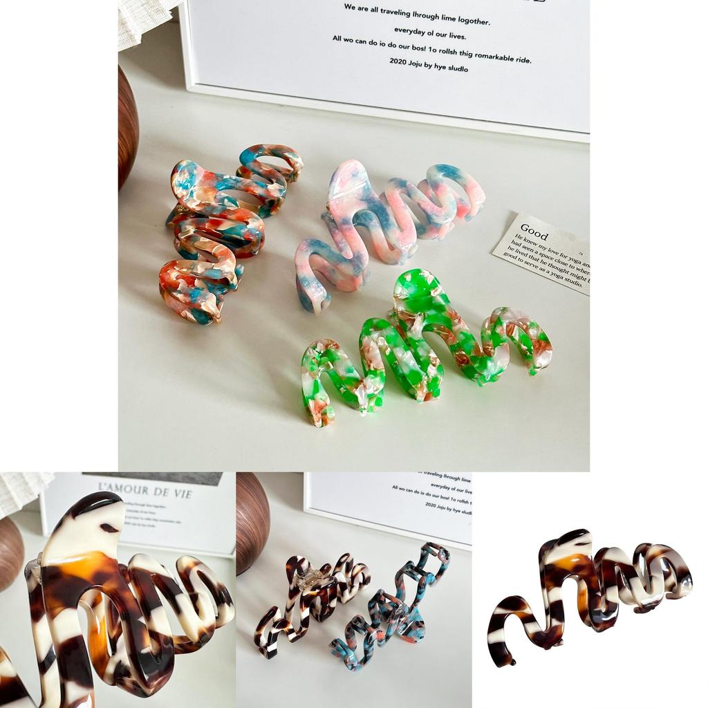 Premium 4mm Acetate Hair Clip In Sophisticated Colors Ideal For Trendy Chignon Styles