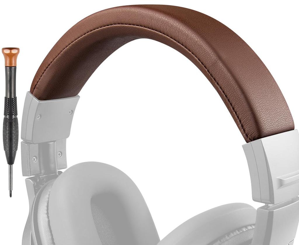 SOULWIT Чехол для оголовья для Audio Technica ATH M40X Защитный чехол для наушников из протеиновой кожи Сменный ремонтный ремешок для головы Сменная лента Кофе M40,