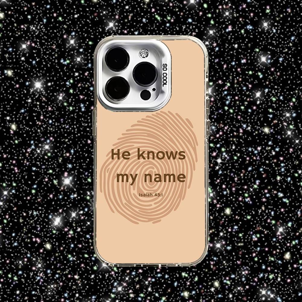 Библейский стих Иисус Христианский Чехол для телефона Для iPhone 16,15,14,13,12,11,Pro,XS,Max,Plus,Mini,SE Белый Конфетный Матовый Ударопрочный Чехол