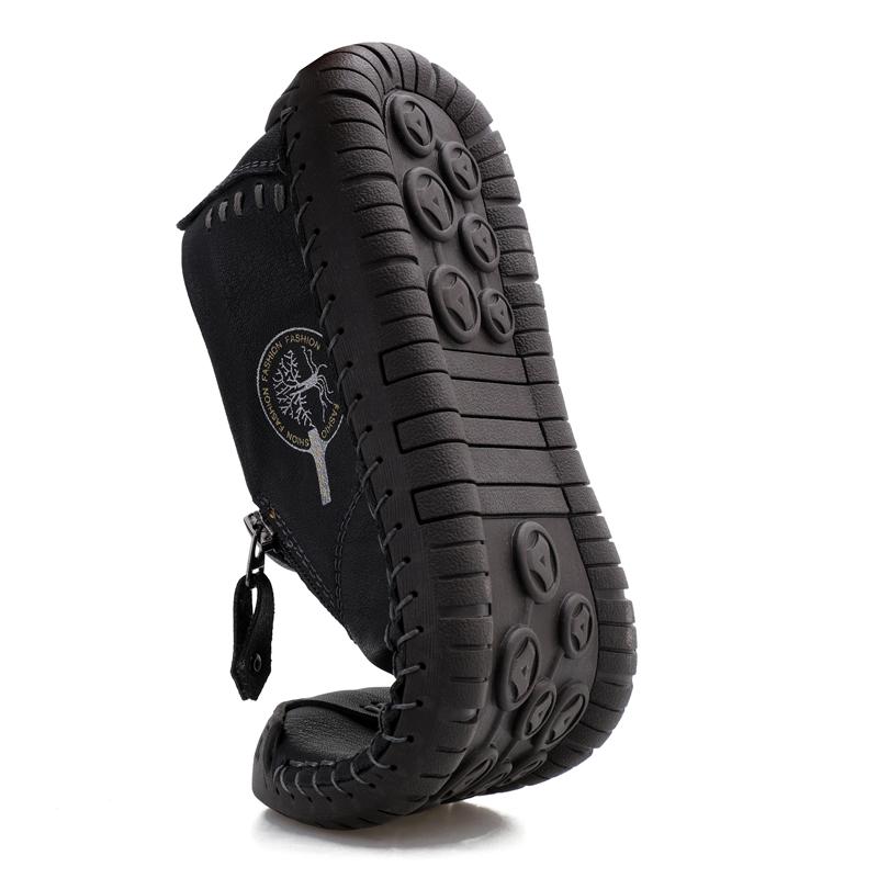 Мужские кожаные повседневные туфли ручной работы, туфли для вождения без застежек