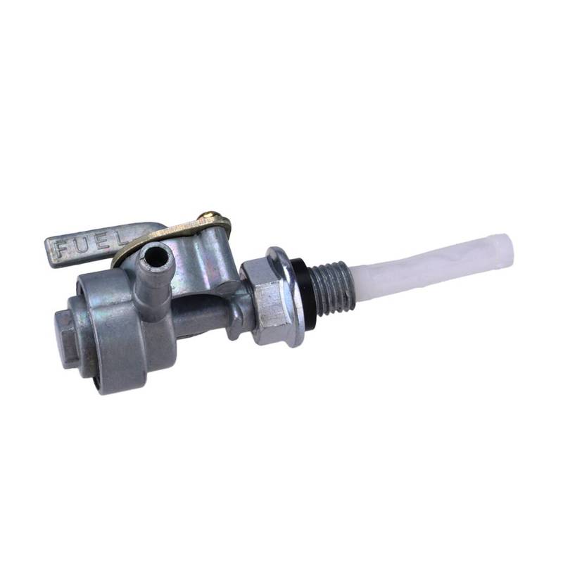 CITALL 1 Pair Left Right Gas Tank Fuel Switch Shut Off Valve Pump Tap Petcock Silver