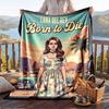 Теплый фланелевый плед, легкий уютный плед Lana Del Rey для кровати, дивана и повседневного использования