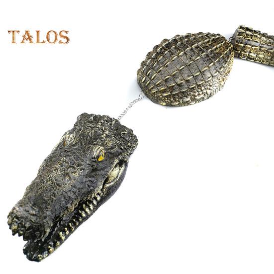 Floating Crocodile Decoy Eco-friendly Pond Floating Fake Crocodile Decoy Realistic Crocodile Pool Statue Non-toxic Decorative Crocodile Sculpture for