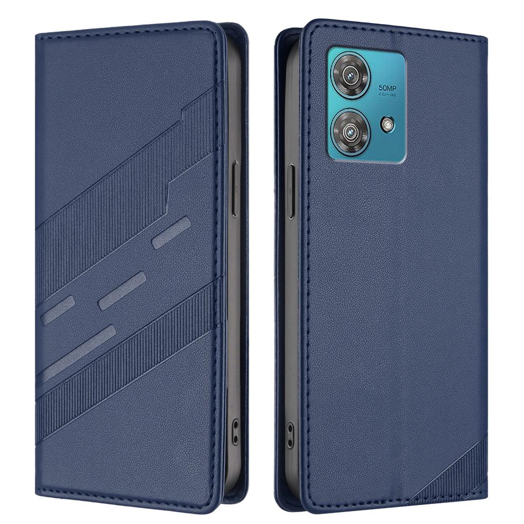 Для Motorola Edge 40 Neo 5G Чехлы для телефонов Панк-стиль Тисненый Кошелек Подставка Кожаная обложка