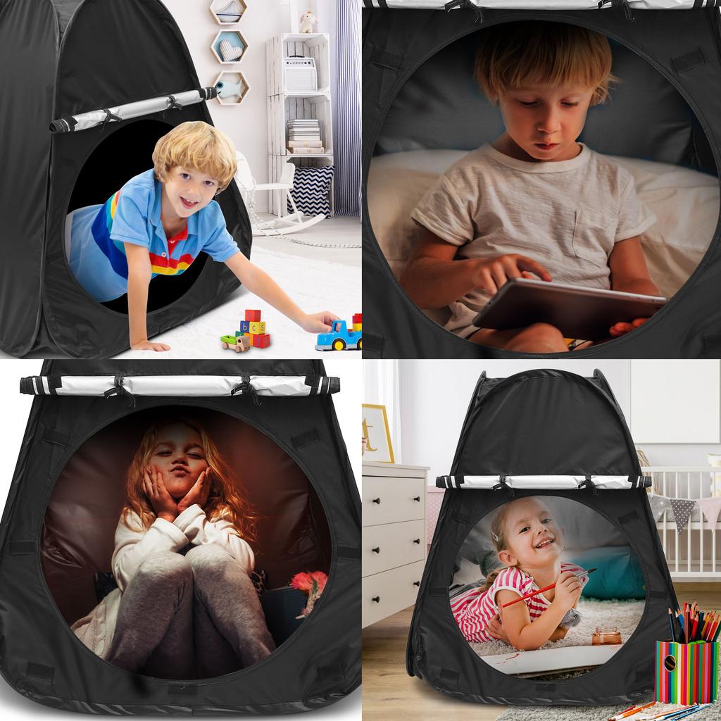 Kids Corner Tent 80*80*105CM Foldable Indoor Blackout Tent for Autistic Children to Play & Relax Calm Down Tent with Storage Bag