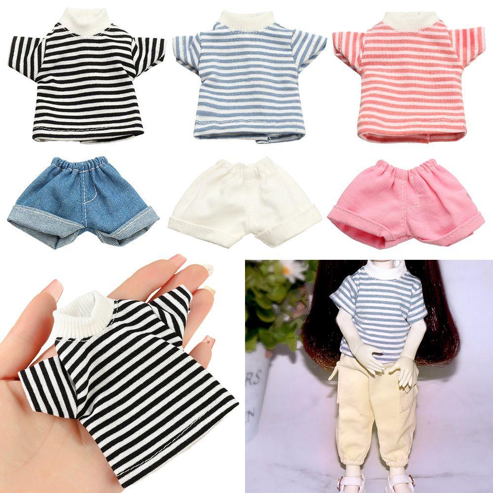 Dolls Trousers Doll Pants Shorts Casual Wears T-shirt Doll Clothes Accessories Doll Jeans Trousers