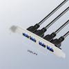 Конвертеры 4 порта USB 3.0 на 19-контактный 20-контактный Компьютерные кабели Разъемы Кабель-адаптер для материнских плат Материнские платы ПК Передняя панель