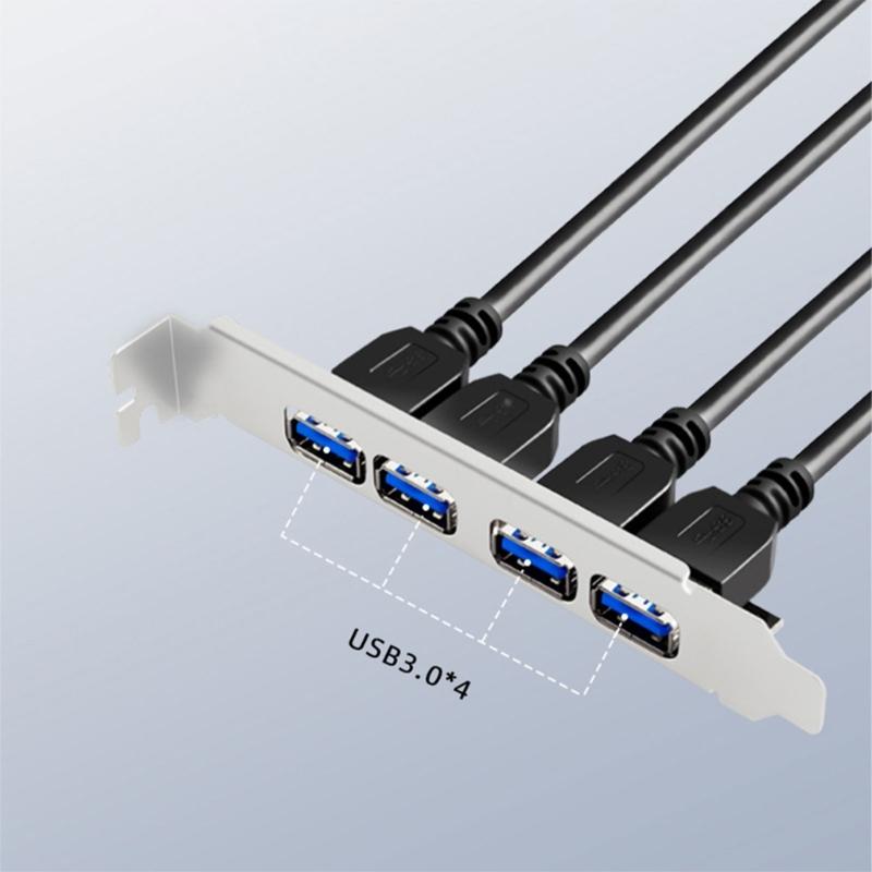 Конвертеры 4 порта USB 3.0 на 19-контактный 20-контактный Компьютерные кабели Разъемы Кабель-адаптер для материнских плат Материнские платы ПК Передняя панель