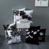 45X45CM Nordic Modern Minimalist Black and White Style Pattern Cushion Cover for Home Living Room Sofa Car Pillowcase