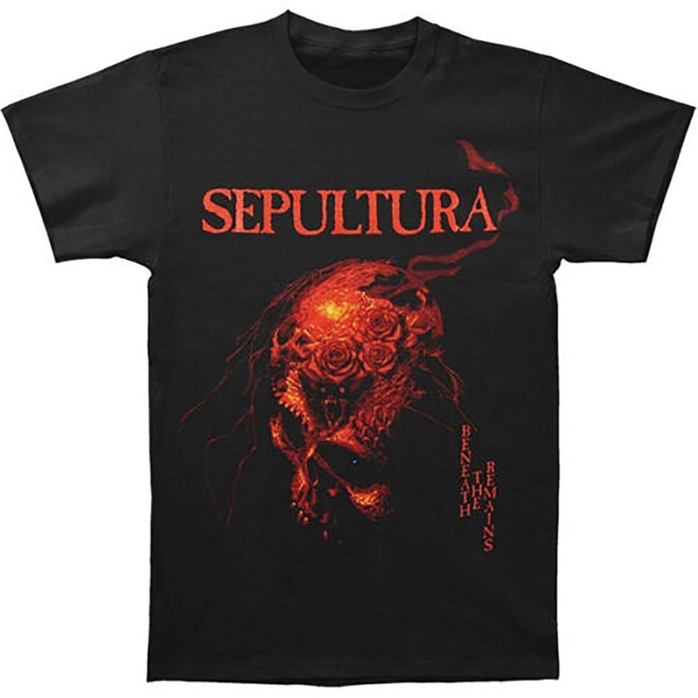 Sepultura под останками Подарок для фаната Все размеры Подарочная футболка HE545 Унисекс футболка