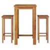 3 Piece Garden Bar Set Solid Acacia Wood