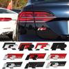 AABIL1 3D Car Front Grille Trunk Emblem Sticker For R Rline Logo Badge Stickers Volkswagen Polo Passat Golf Jetta Polo Touran CC T-ROC