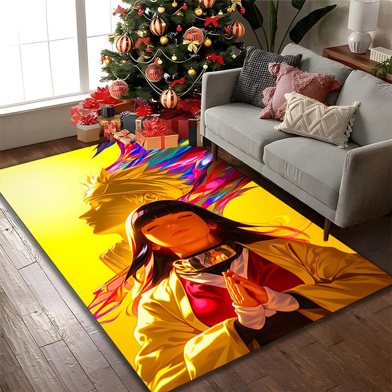 [1pc naruto Office Chair Carpet] Digital Printed Area Rug for Home & Game Room Use, Soft Indoor Sofa Chair Mat