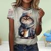 Fashion WomenLittle Turtle Print T Shirt Funny Casual O-neck Short Sleeves T-shirt Summer Female Tee Shirt