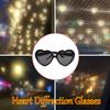 Забавные солнцезащитные очки Love Heart Glasses Diffraction Heart Special Effects Optical Mirror Dance Party Light Show Diffraction SunGlass