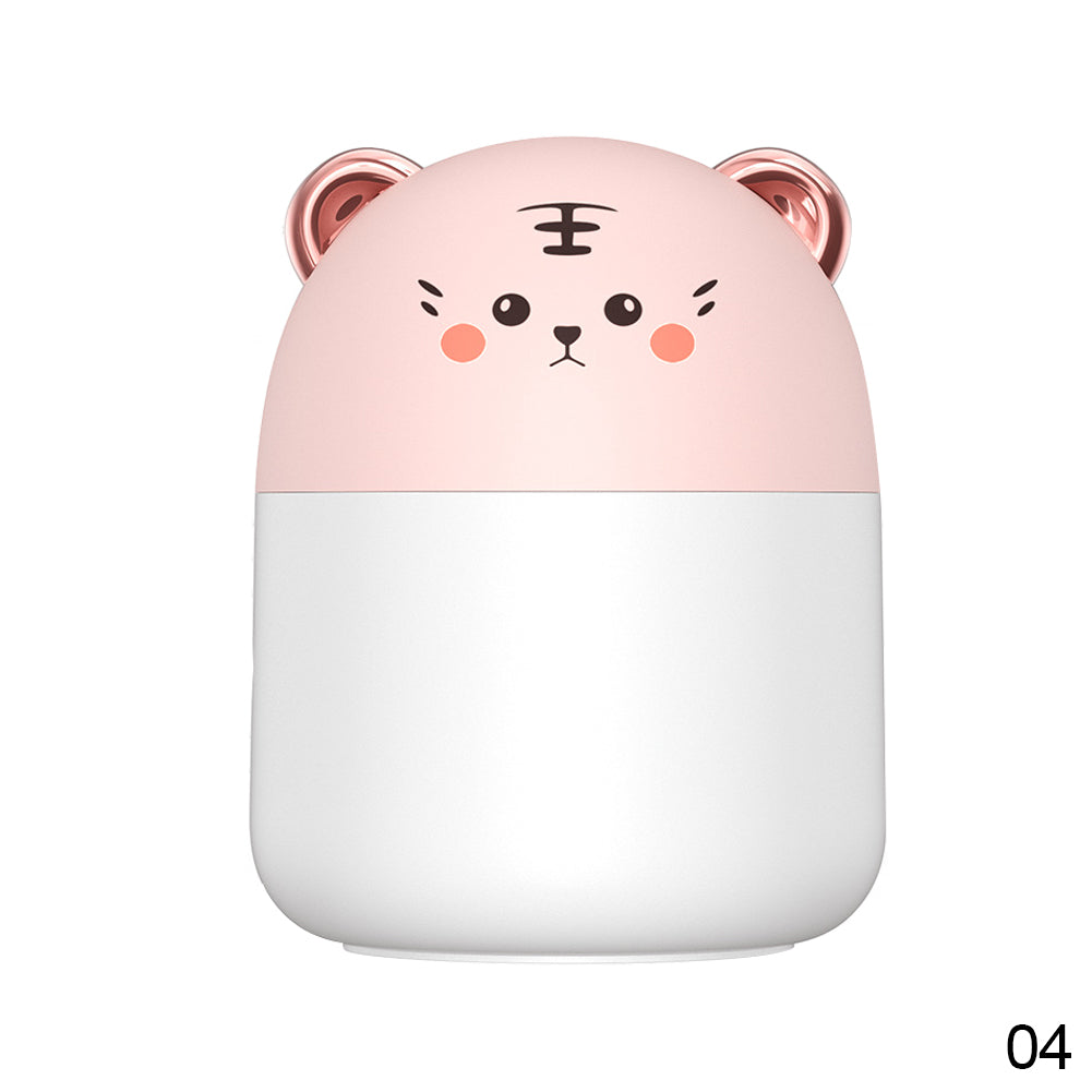 Новый настольный увлажнитель с красочной атмосферной подсветкой, емкостью 250 мл, прохладный диффузор аромата тумана, увлажнитель воздуха для дома, спальни, очиститель