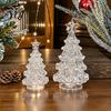 Portable Battery Powered Light LED Christmas Tree Night with Star, Glowing Romantic Atmosphere Light, Transparent Star Decor Operated Xmas for