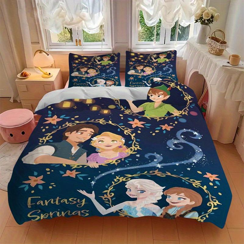 3pcs Fantasy Springs Printed Bedding Set, Soft and Comfortable Quilt Cover for Bedroom B023