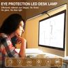 Double Head LED Desk Lamp Dimmable for Home Office Computer Clamp On Desk Light Workbench Drafting Architect Study Reading Light