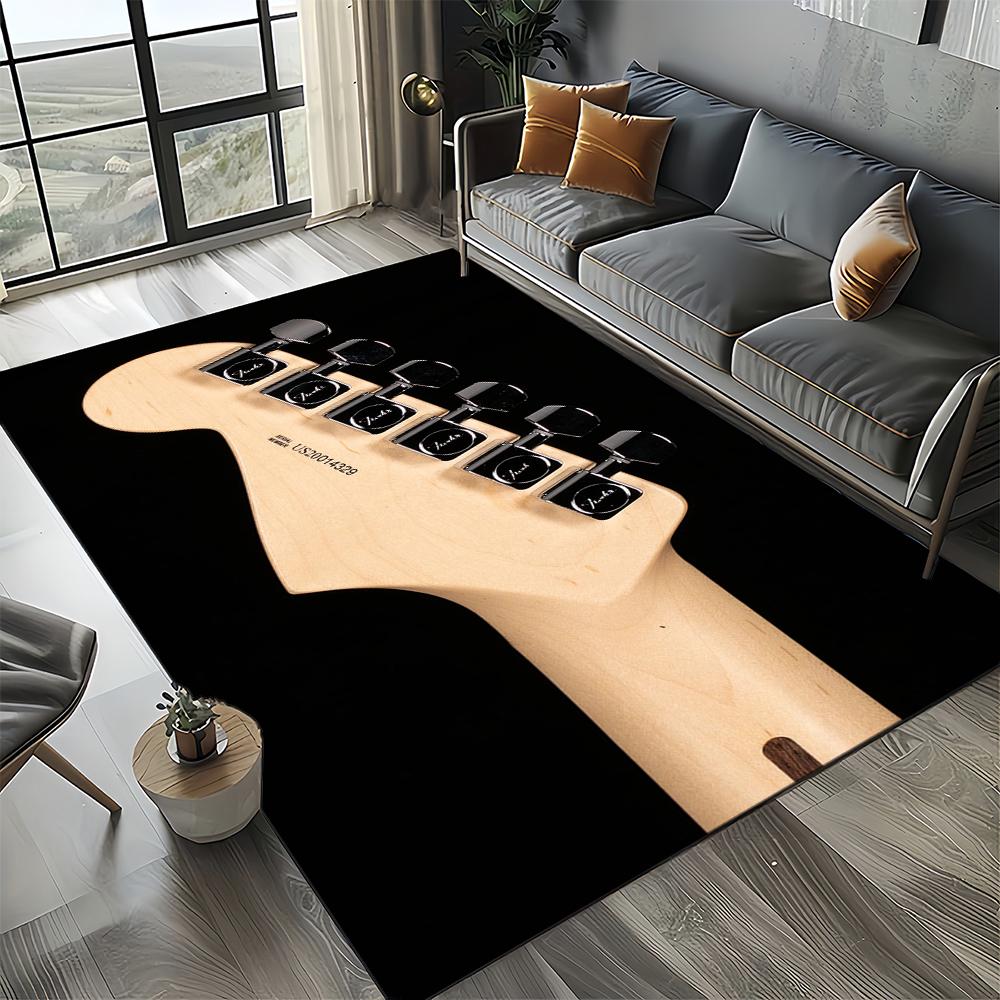 27 Стиль Новый Fender Ретро Гитарные Инструменты Музыка 3D Ковер Коврик для Гостиной Спальни Дома Украшение Дивана, Нескользящий Напольный Коврик