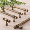 French Style Wardrobe Copper Handle Round Ball Konb Nordic Modern Drawer Bar Pull Cabinet Door Handle Kitchen Brass Handle
